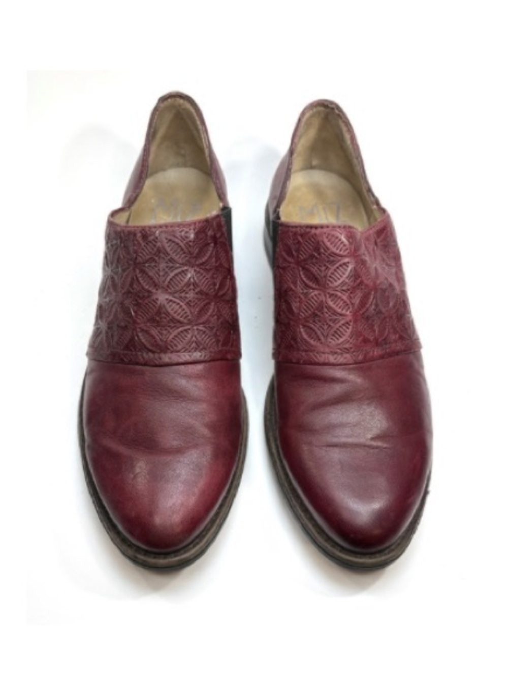 Miz Mooz Burgundy Leather Ankle Boots | 40